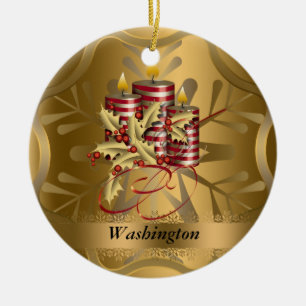 Ornement de Noël de l'état de Washington