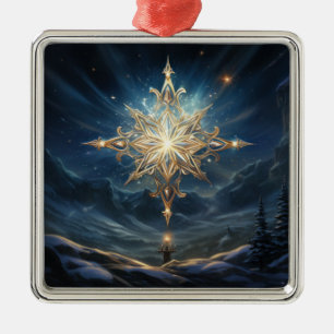 Ornement de Noël de l'étoile magique du Nord