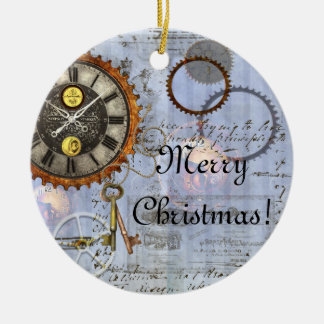 Ornement de Noël de l'horloge à vapeur