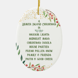 Ornement de Noël de l'île Beaver
