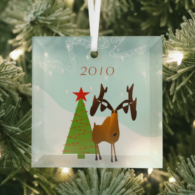 Ornement de Noël de l'orignal (Insitu)