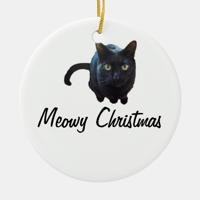 Ornement de Noël de Meowy (Devant)