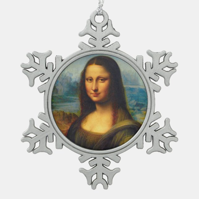Ornement de Noël de Mona Lisa (Devant)
