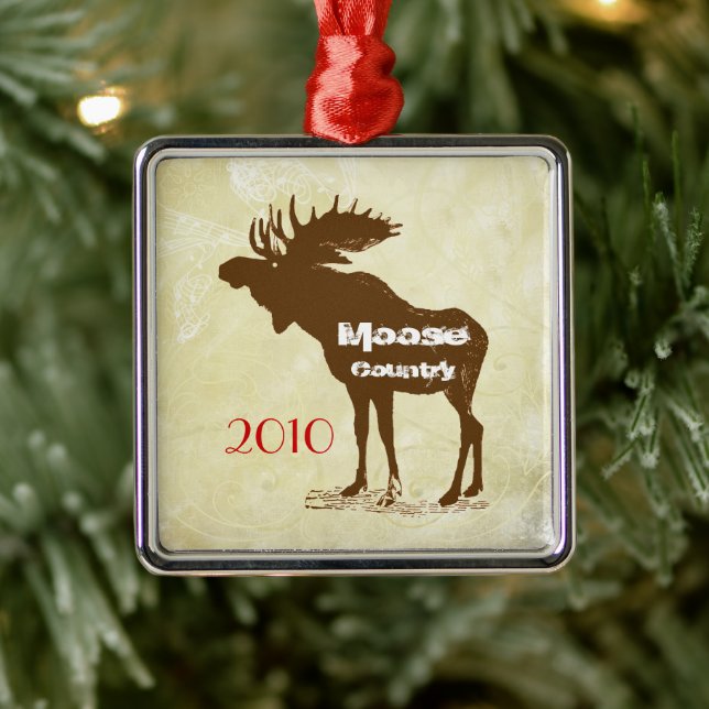 Ornement de Noël de Moose Country (Arbre)