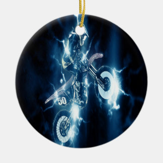 Ornement de Noël de Motocross