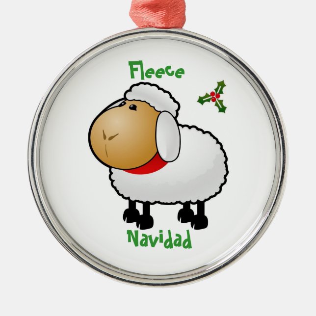 Ornement de Noël de moutons (Devant)