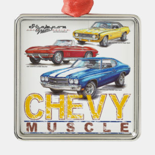 Ornement de Noël de muscle de Chevy