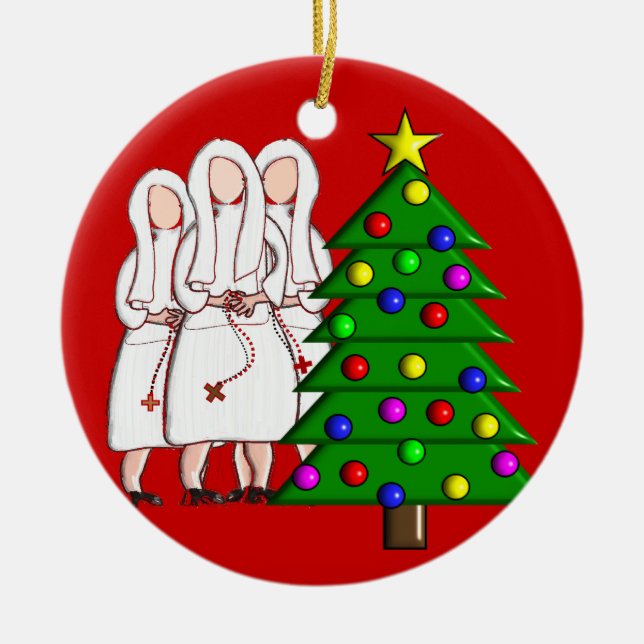 Ornement de Noël de nonnes (Devant)