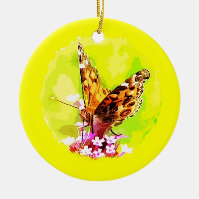 Ornement de Noël de papillon (Devant)