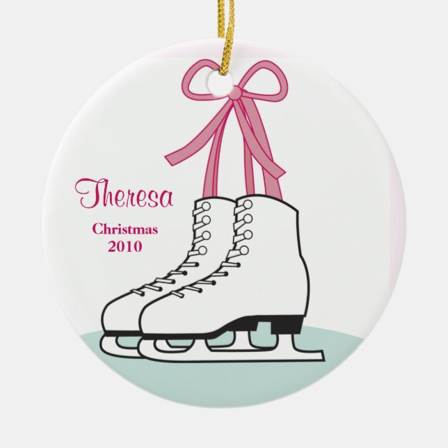 Ornement de Noël de patinage de glace (Devant)