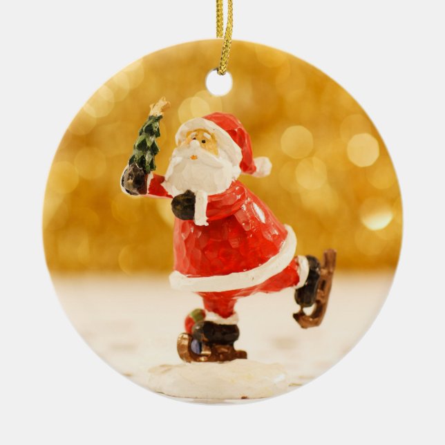 Ornement de Noël de patinage de glace de figurine (Devant)