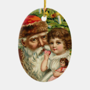 Ornement de Noël de Père Noël d'Allemand