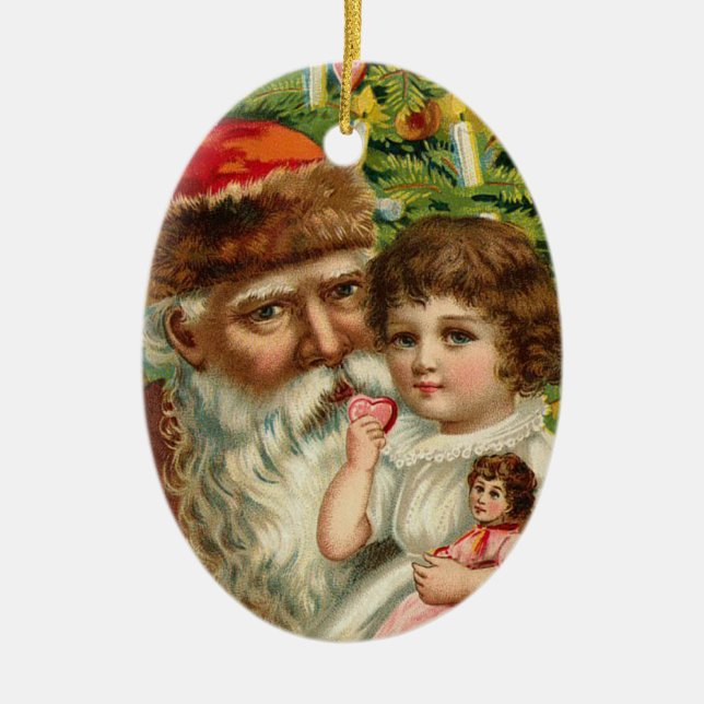Ornement de Noël de Père Noël d'Allemand (Devant)