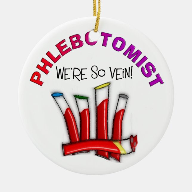 Ornement de Noël de Phlebotomist (Devant)
