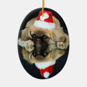Ornement de Noël de photo de Pekingese