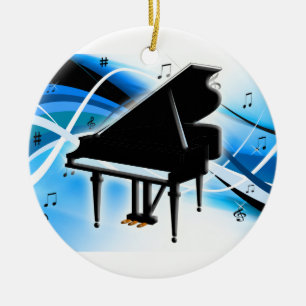 Ornement de Noël de piano à queue
