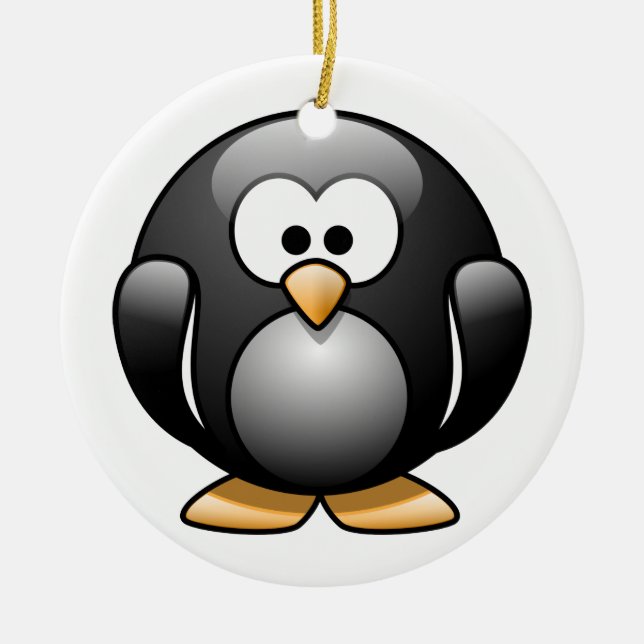 Ornement de Noël de pingouin (Devant)