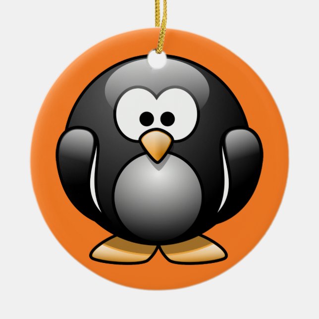 Ornement de Noël de pingouin (Devant)