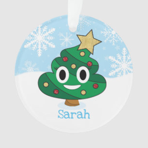 Ornement de Noël de Poop Emoji