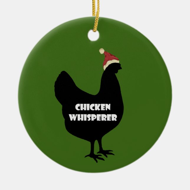 Ornement de Noël de poulet (Devant)