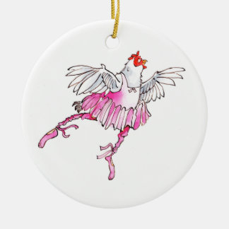 Ornement de Noël de poulet de ballet