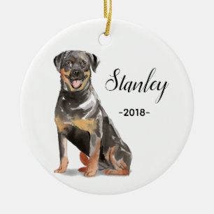 Ornement de Noël de rottweiler
