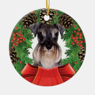 Ornement de Noël de Schnauzer miniature