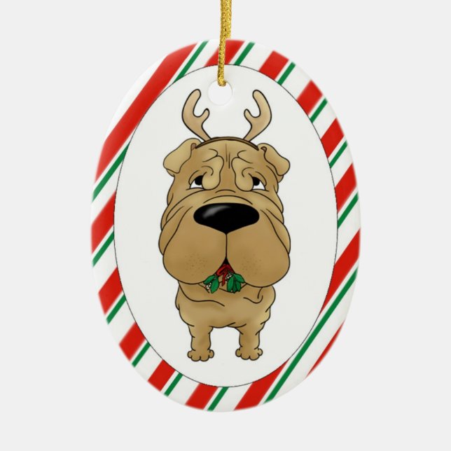 Ornement de Noël de Shar-Pei (Devant)