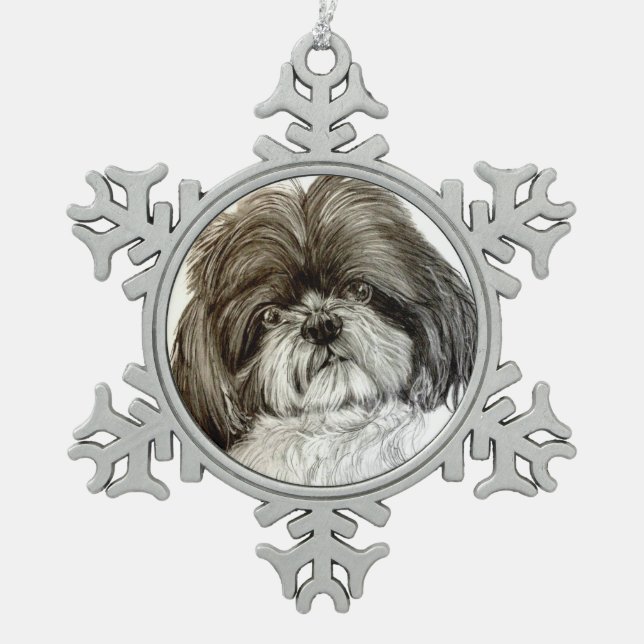 Ornement de Noël de Shih Tzu par Carol Zeock (Devant)