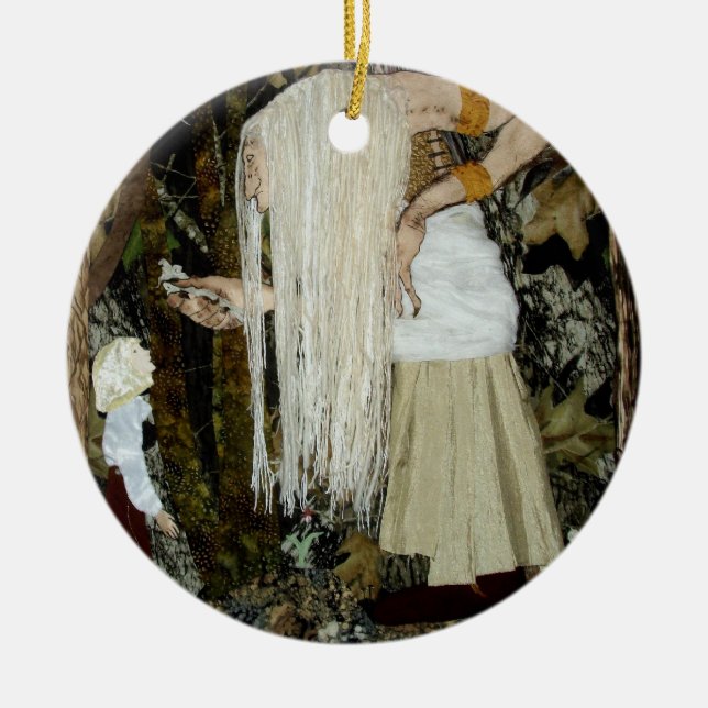 Ornement de Noël de sorcière de forêt (Devant)