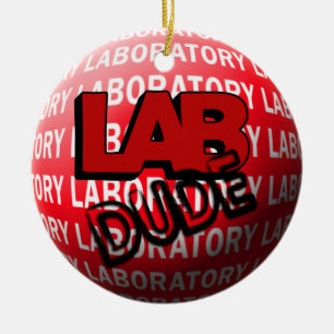 ORNEMENT DE NOËL DE SPHÈRE DE TYPE DE LABORATOIR