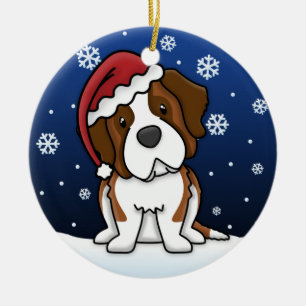 Ornement de Noël de St Bernard de bande dessinée