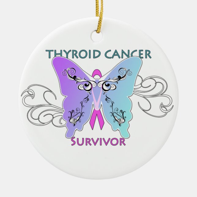 Ornement de Noël de survivant de cancer de la (Devant)