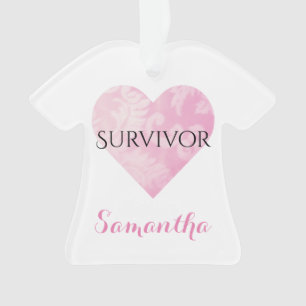 Ornement de Noël de T-shirt de survivant,