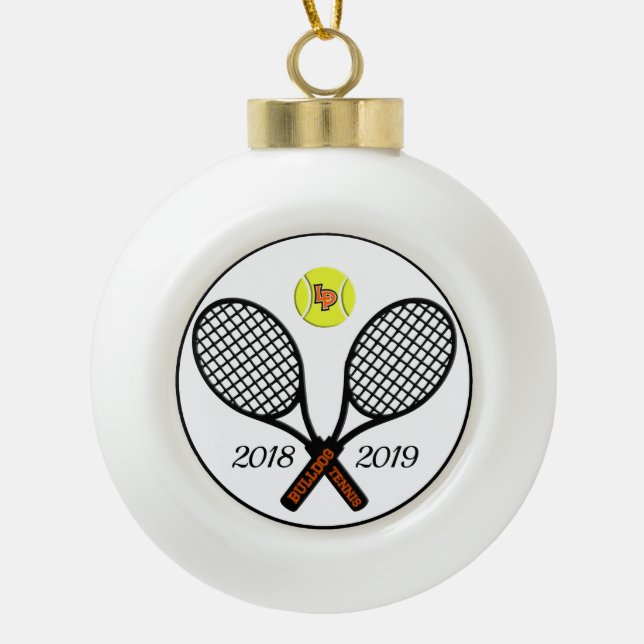 Ornement de Noël de tennis (Devant)