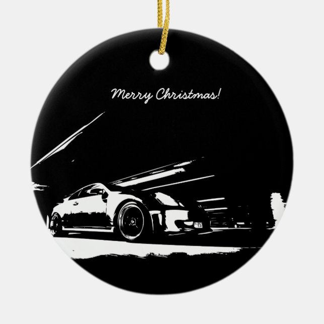 Ornement de Noël de tir de roulement du coupé G35 (Devant)