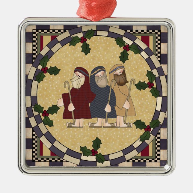 Ornement de Noël de trois sages (Devant)
