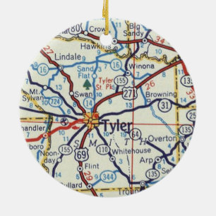 Ornement de Noël de Tyler au Texas