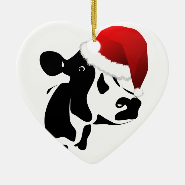 Ornement de Noël de vache (Devant)