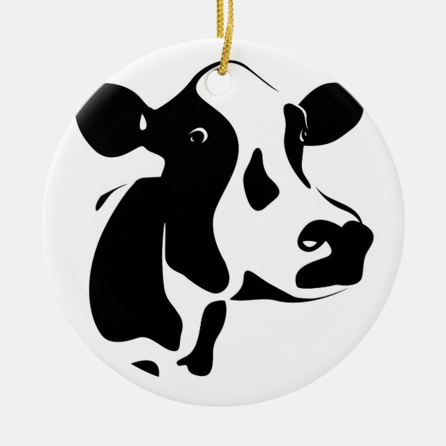 Ornement de Noël de vache (Devant)