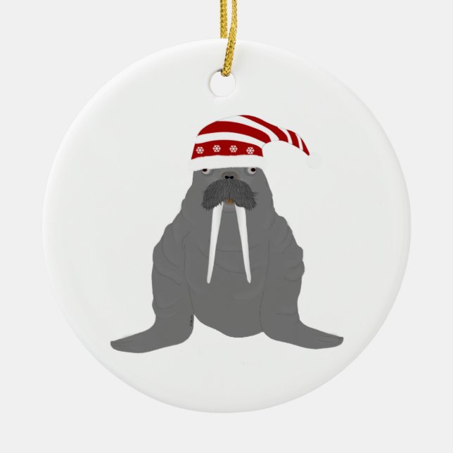 Ornement de Noël de Walrus (Devant)