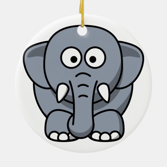 Ornement de Noël d'éléphant (Dos)