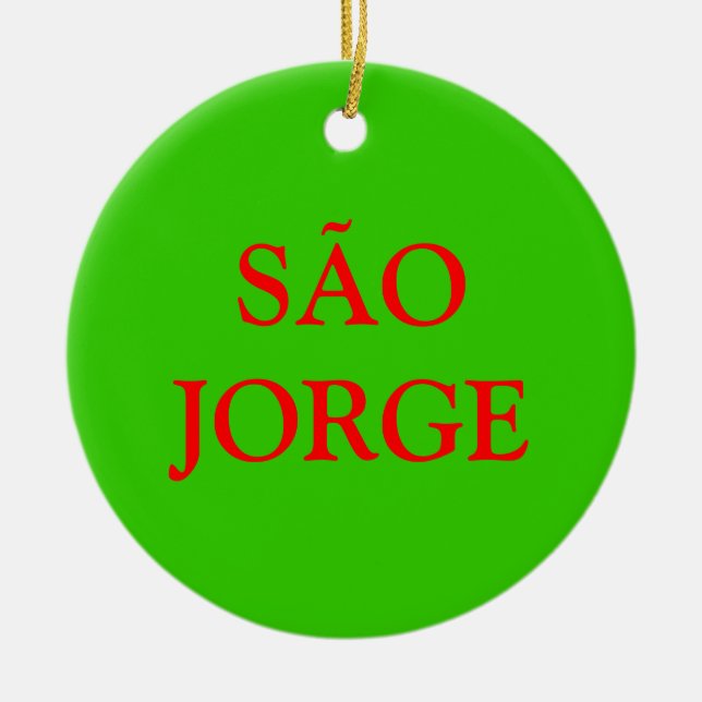 Ornement de Noël des Açores SÃO JORGE (Devant)