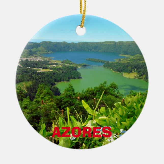 Ornement de Noël des Açores Sete Cidades (Devant)
