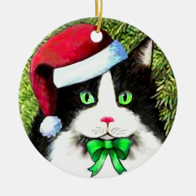 Ornement de Noël des Casquettes du Père Noël (Devant)