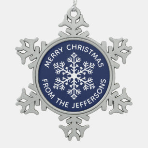 Ornement de Noël des flocs de neige