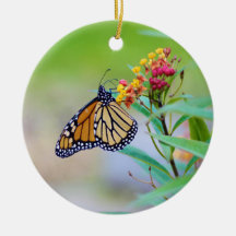 Ornement de Noël des papillons Monarques