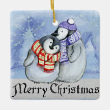 Ornement de Noël des pingouins