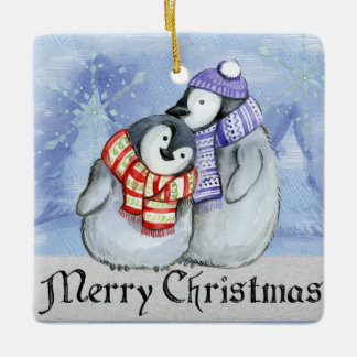 Ornement de Noël des pingouins
