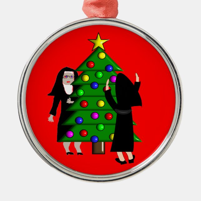 Ornement de Noël des soeurs catholiques (Devant)